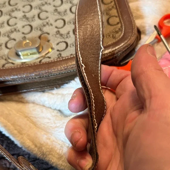 Vintage Céline Macadam Crossbody Bag | Authentic | Read Description - Picture 8 of 14